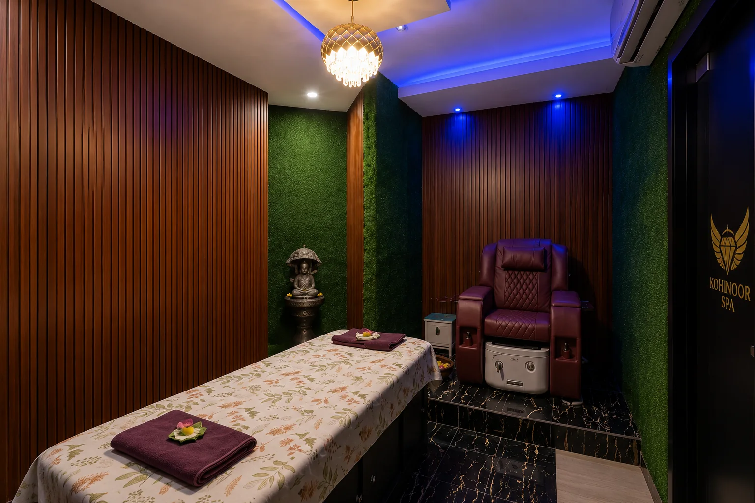 Kohinoor Spa massage room in Secunderabad